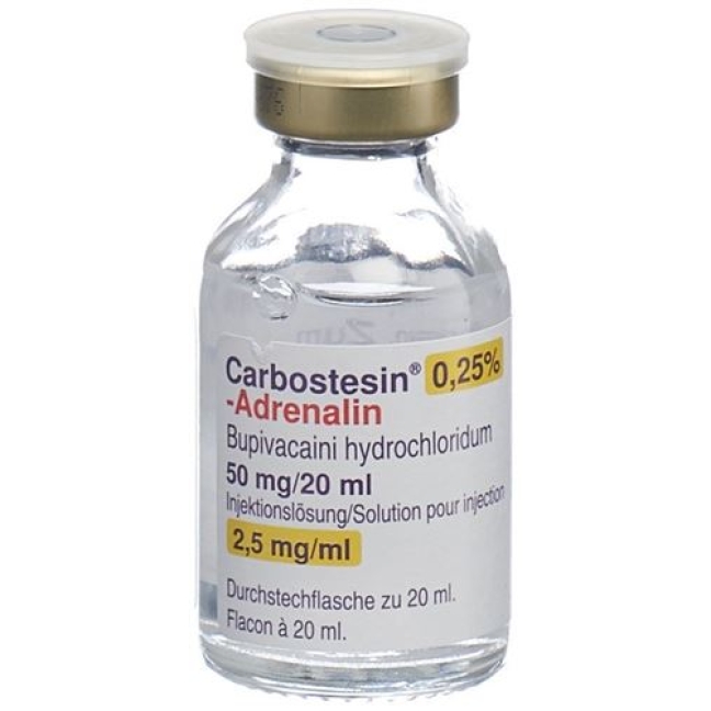Carbostesin 0.25% Adrenalin 20 ml 5 Ampullen Carbostesin 0.25% Adrenalin 20 ml 5 Ampullen
