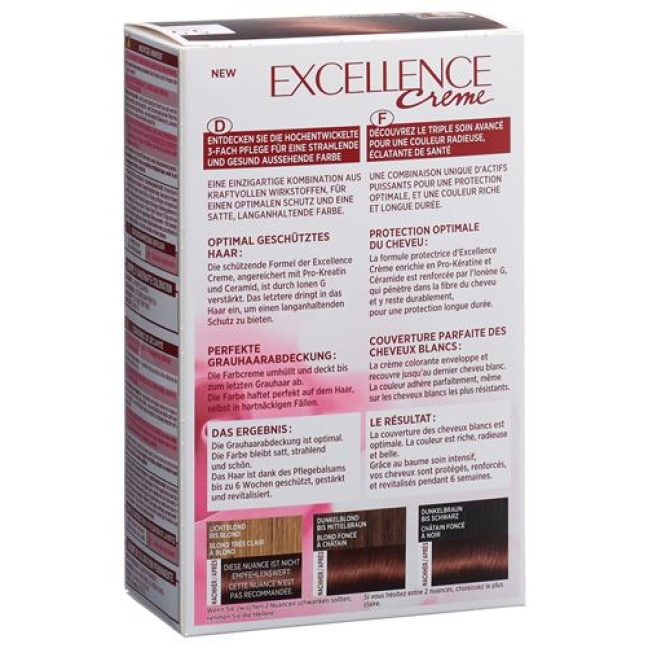 Excellence крем Triple Prot 5.5 Mahag Hellbraun Excellence крем Triple Prot 5.5 Mahag Hellbraun