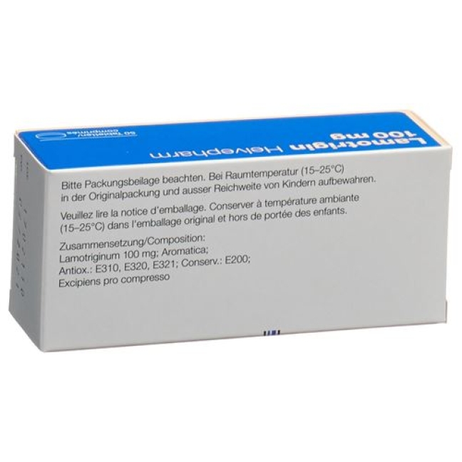 Lamotrigin Helvepharm 100 mg 50 Disp tablets Lamotrigin Helvepharm 100 mg 50 Disp tablets