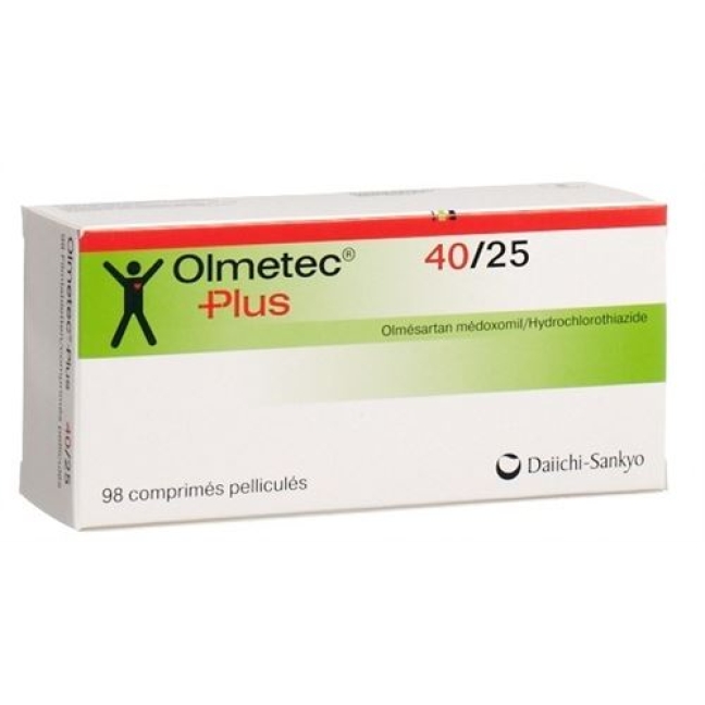 Olmetec Plus 40/25 98 filmtablets Olmetec Plus 40/25 98 filmtablets