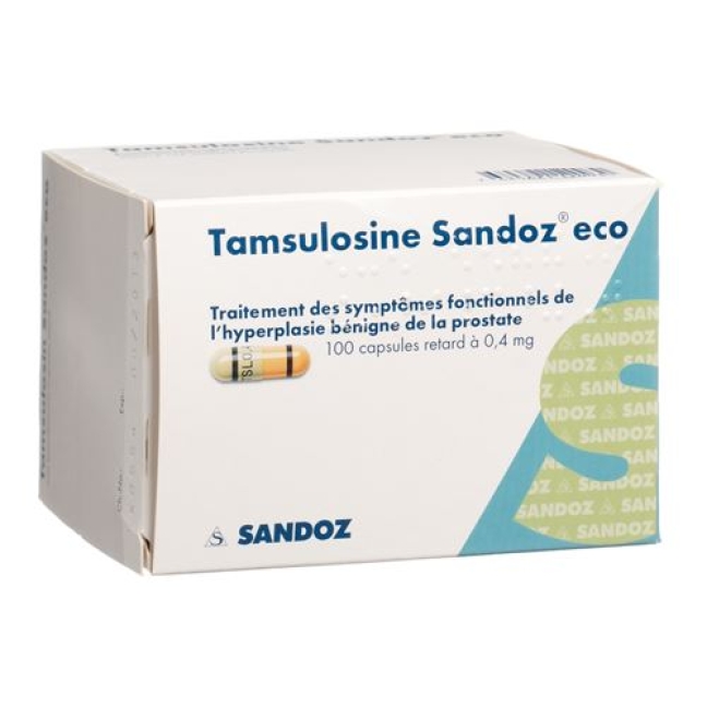Tamsulosin Sandoz ECO Retard 0.4 mg 100 Kaps Tamsulosin Sandoz ECO Retard 0.4 mg 100 Kaps