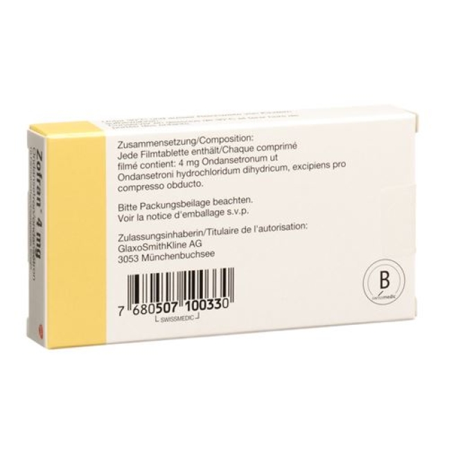 Zofran 4 mg 10 filmtablets Zofran 4 mg 10 filmtablets