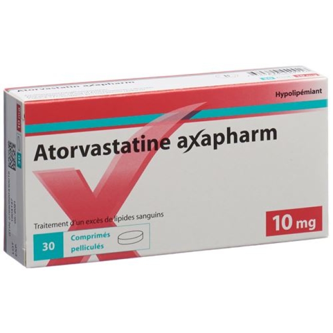 Atorvastatin Axapharm 10 mg 30 filmtablets Atorvastatin Axapharm 10 mg 30 filmtablets