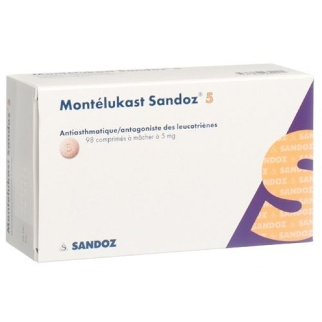 Montelukast Sandoz 5 mg 98 Kautablets Montelukast Sandoz 5 mg 98 Kautablets