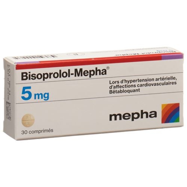 Bisoprolol Mepha 5 mg 30 tablets Bisoprolol Mepha 5 mg 30 tablets