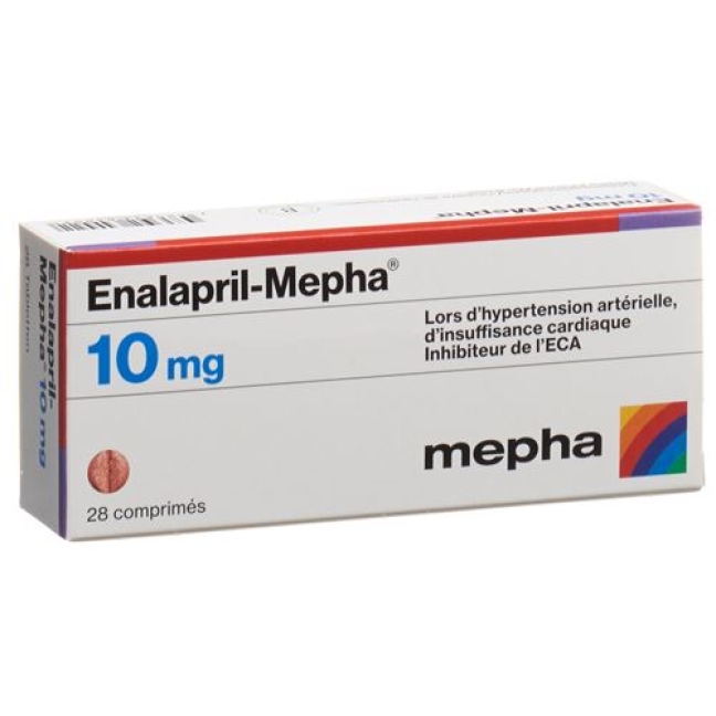 Enalapril Mepha 10 mg 28 tablets Enalapril Mepha 10 mg 28 tablets