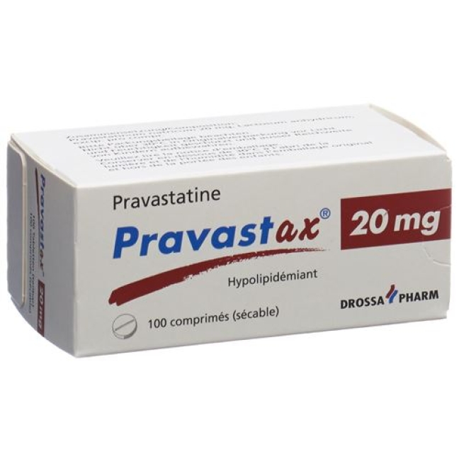 Pravastax 20 mg 100 tablets Pravastax 20 mg 100 tablets