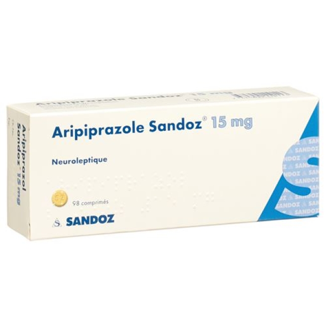 Aripiprazol Sandoz 15 mg 98 tablets Aripiprazol Sandoz 15 mg 98 tablets