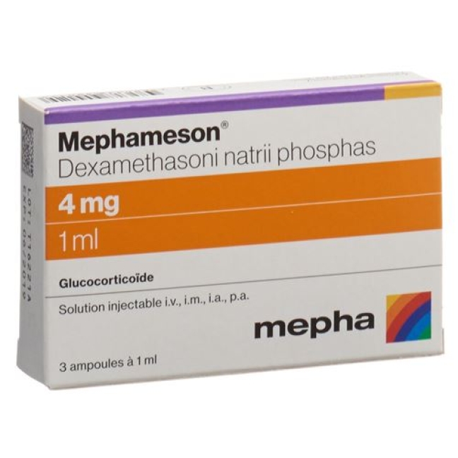 Mephameson 4 mg/ml 3 Ampullen je 1 ml Mephameson 4 mg/ml 3 Ampullen je 1 ml