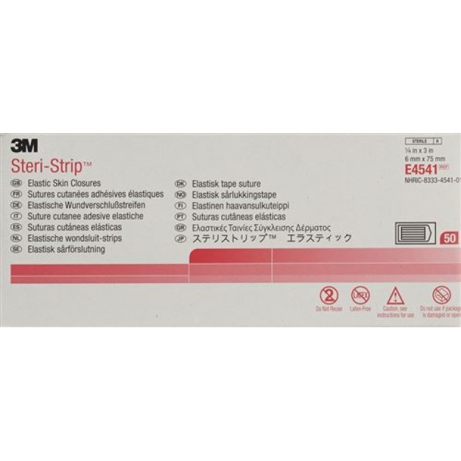 3M Steri Strip Elastisch 6x75мм Hautfarben 3x 50 штук