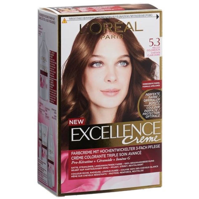 Excellence крем Triple Prot 5.3 Hell Goldbraun Excellence крем Triple Prot 5.3 Hell Goldbraun