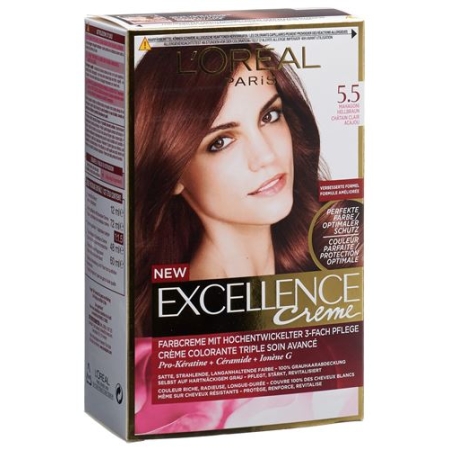Excellence крем Triple Prot 5.5 Mahag Hellbraun Excellence крем Triple Prot 5.5 Mahag Hellbraun