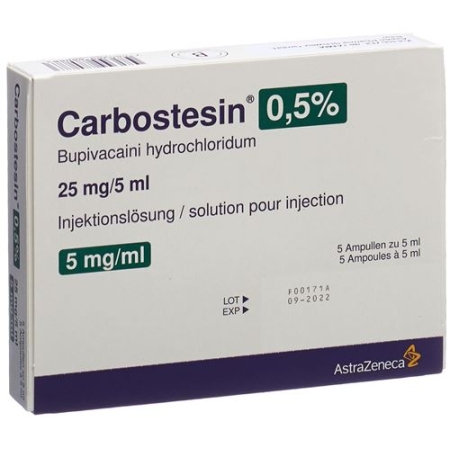 Carbostesin 0.5% 5 ml 5 Ampullen Carbostesin 0.5% 5 ml 5 Ampullen