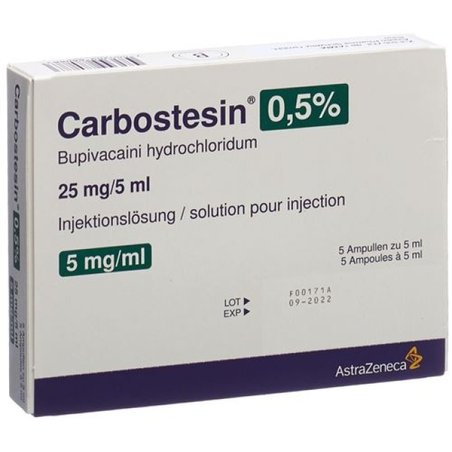 Carbostesin 0.5% 5 ml 5 Ampullen Carbostesin 0.5% 5 ml 5 Ampullen