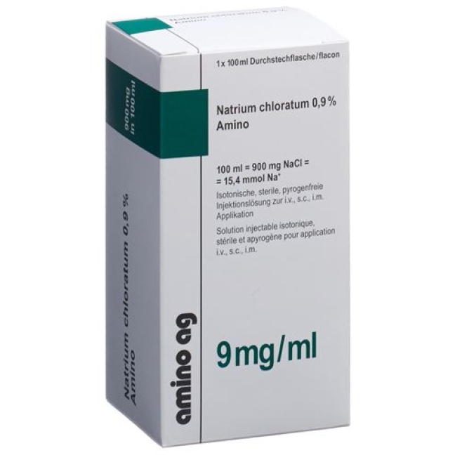 Nacl Amino 0.9% Durchstechflasche 100 ml Nacl Amino 0.9% Durchstechflasche 100 ml