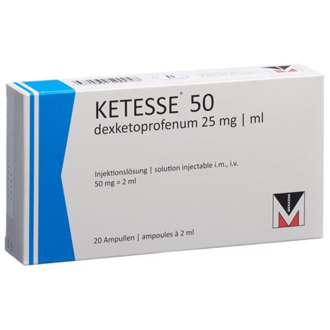 Ketesse 50 mg/2 ml 20 Ampullen 2 ml Ketesse 50 mg/2 ml 20 Ampullen 2 ml