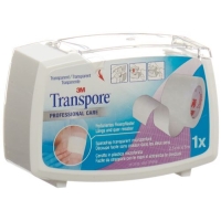3M Transpore фиксирующий пластырь 25мм x 5m transparent