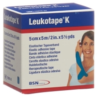 Leukotape K elastischer Tapeverband 5m x 5см Blau