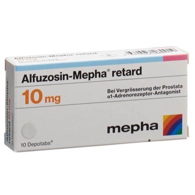 Alfuzosin Mepha 10 mg 10 Retard Depotabs Alfuzosin Mepha 10 mg 10 Retard Depotabs