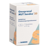 Omeprazol Mut Sandoz 20 mg 7 filmtablets