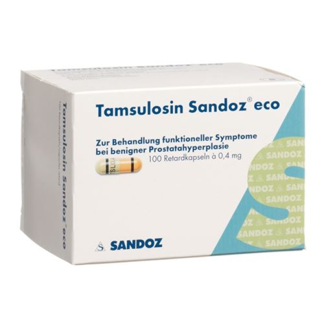 Tamsulosin Sandoz ECO Retard 0.4 mg 100 Kaps Tamsulosin Sandoz ECO Retard 0.4 mg 100 Kaps