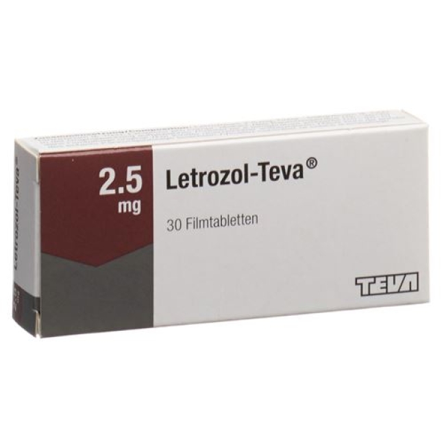 Letrozol Teva 2.5 mg 100 filmtablets Letrozol Teva 2.5 mg 100 filmtablets