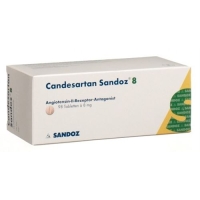 Кандесартан Сандоз 8 мг 98 таблеток Кандесартан Сандоз 8 мг 98 таблеток