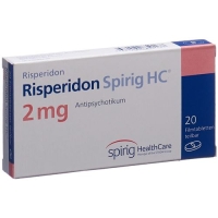 Рисперидон Спириг 2 мг 20 таблеток покрытых оболочкой Рисперидон Спириг 2 мг 20 таблеток покрытых оболочкой