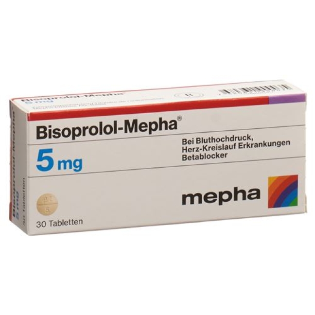 Bisoprolol Mepha 5 mg 30 tablets Bisoprolol Mepha 5 mg 30 tablets