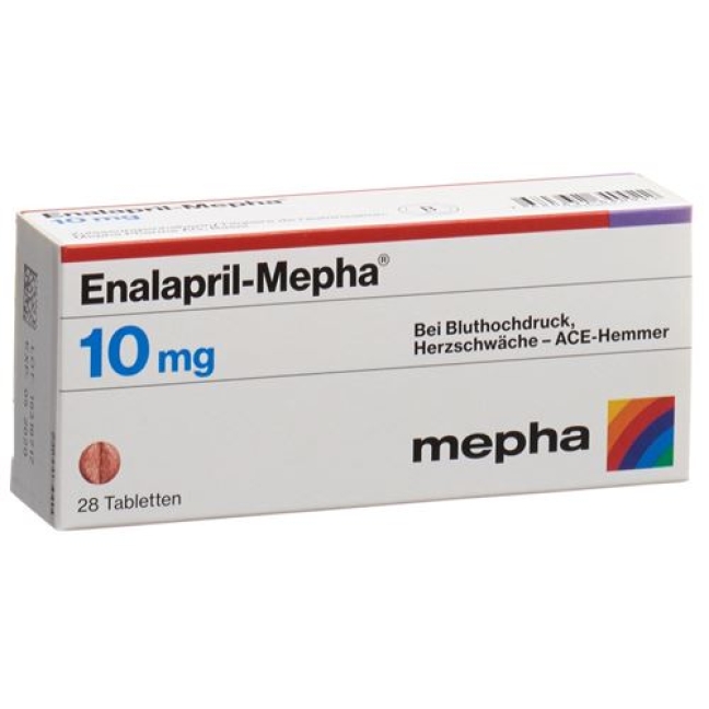 Enalapril Mepha 10 mg 28 tablets Enalapril Mepha 10 mg 28 tablets