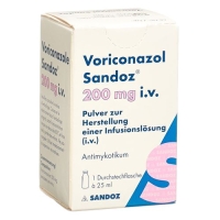 Вориконазол Сандоз сухое вещество 200 мг 1 флакон Вориконазол Сандоз сухое вещество 200 мг 1 флакон