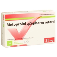 Metoprolol Axapharm 25 mg 30 Retard tablets Metoprolol Axapharm 25 mg 30 Retard tablets