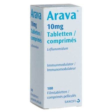 Arava 10 mg 100 filmtablets Arava 10 mg 100 filmtablets