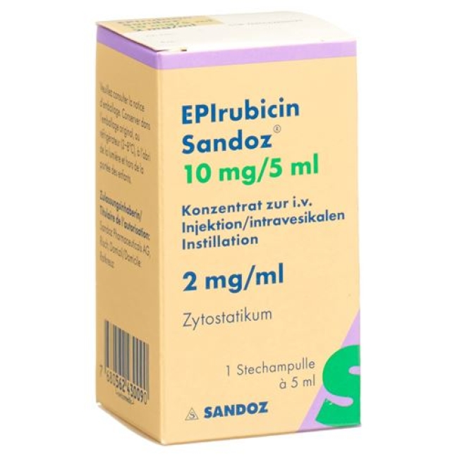 Epirubicin Sandoz 10 mg/5 ml Epirubicin Sandoz 10 mg/5 ml