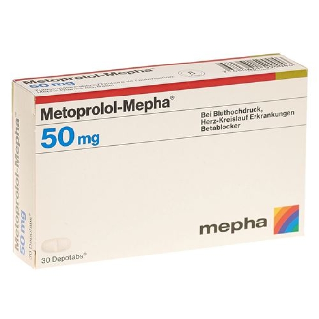 METOPROLOL MEPHA DEPO 50MG METOPROLOL MEPHA DEPO 50MG