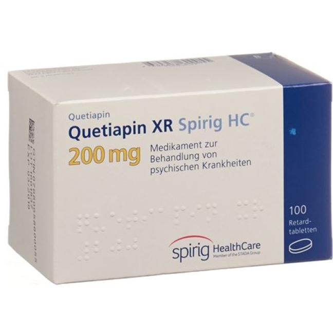 QUETIAPIN XR SPIRIG HC 200 QUETIAPIN XR SPIRIG HC 200