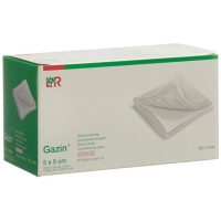 Gazin Mullkompresse 5x5см 12-fach стерильный 40x 2 штуки