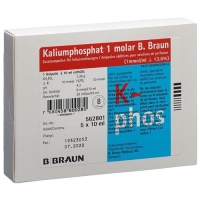 Kaliumphosphat 1 Molar Braun 5 Ampullen 10 ml Kaliumphosphat 1 Molar Braun 5 Ampullen 10 ml