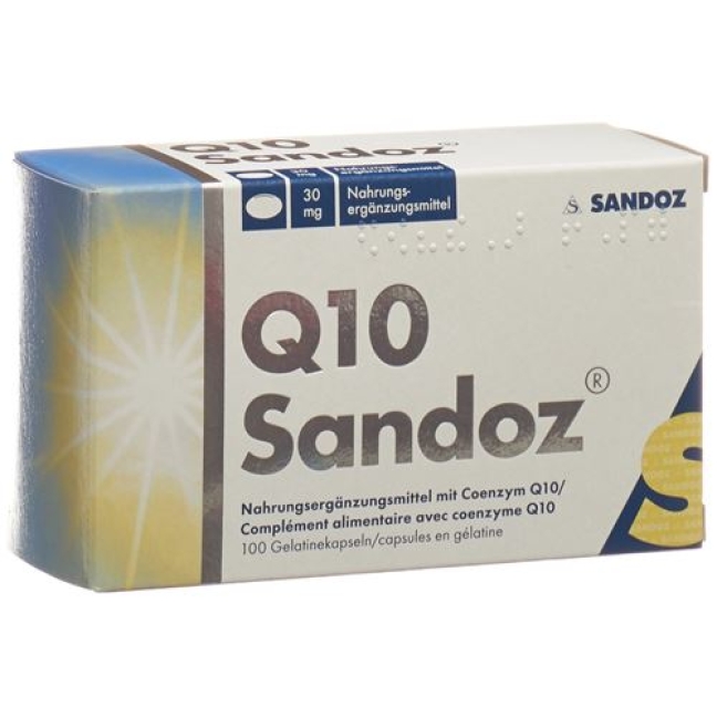 Q10 Sandoz в капсулах 30мг 100 штук Q10 Sandoz в капсулах 30мг 100 штук