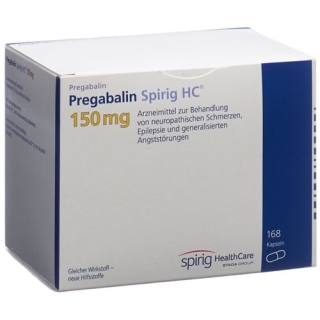 Pregabalin Spirig HC Kapseln 150mg (neu) 56 Stück Pregabalin Spirig HC Kapseln 150mg (neu) 56 Stück