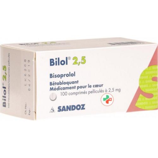 Bilol 2.5 mg 100 filmtablets Bilol 2.5 mg 100 filmtablets