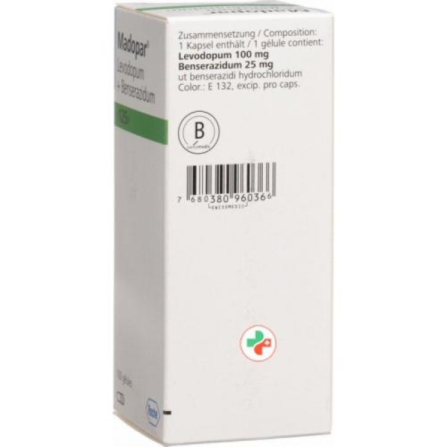 Madopar 125 mg 100 Kaps Madopar 125 mg 100 Kaps