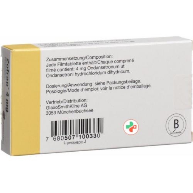 Zofran 4 mg 10 filmtablets Zofran 4 mg 10 filmtablets