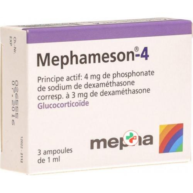Mephameson 4 mg/ml 3 Ampullen je 1 ml Mephameson 4 mg/ml 3 Ampullen je 1 ml