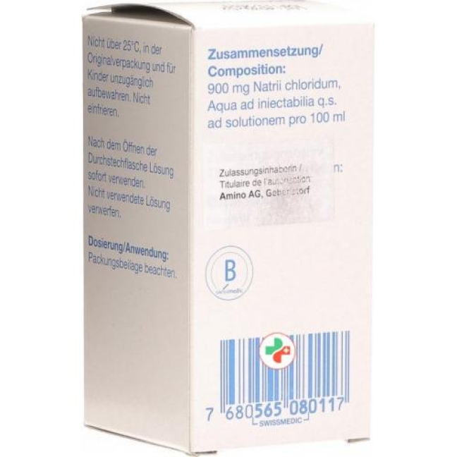 Nacl Amino 0.9% Durchstechflasche 100 ml Nacl Amino 0.9% Durchstechflasche 100 ml