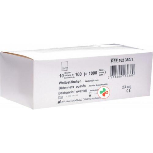 IVF Wattestaeb Holz 22см Klein 10x 100 штук IVF Wattestaeb Holz 22см Klein 10x 100 штук