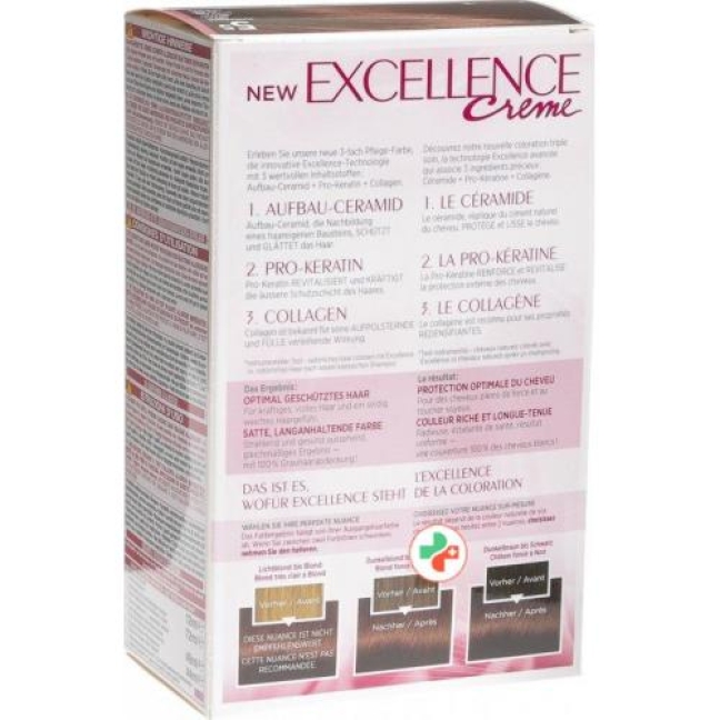 Excellence крем Triple Prot 5.5 Mahag Hellbraun Excellence крем Triple Prot 5.5 Mahag Hellbraun