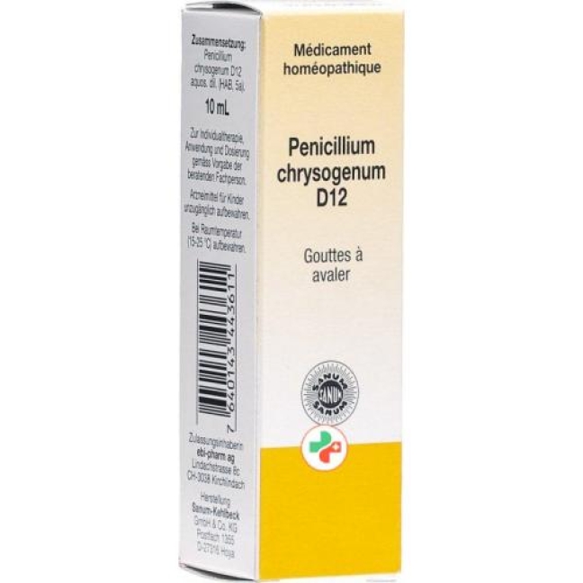 Sanum Penicillium Chrysogenum D 12 (notatum) 10мл Sanum Penicillium Chrysogenum D 12 (notatum) 10мл