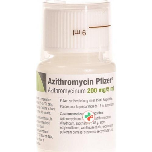 Azithromycin Pfizer 200 mg/5 ml 15 ml Azithromycin Pfizer 200 mg/5 ml 15 ml
