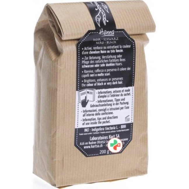 Kart Henna Pulver Schwarz Bdih Sachet 200г Kart Henna Pulver Schwarz Bdih Sachet 200г